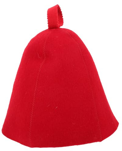 POPETPOP Saunahut aus Filz mit Isolierung und Wasseraufnahme Bequeme Saunahaube für Damen und Herren für Sauna Spa und Duschzubehör mit Aufbewahrungsfunktion