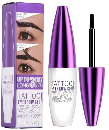 Long Lasting Waterproof Black Eyebrow Tinting Glue - Peel-Off Brow Gel for Customizable Intensity - Eyelash Tint - Women's Brow Tint Kit