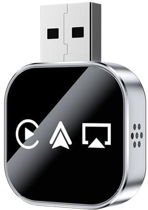 Adattatore per display auto, adattatore per mirroring dello schermo dell'auto, dongle plug and play senza ritardo, per guida in città, pendolarismo quotidiano, viaggi a lunga distanza, chiamate