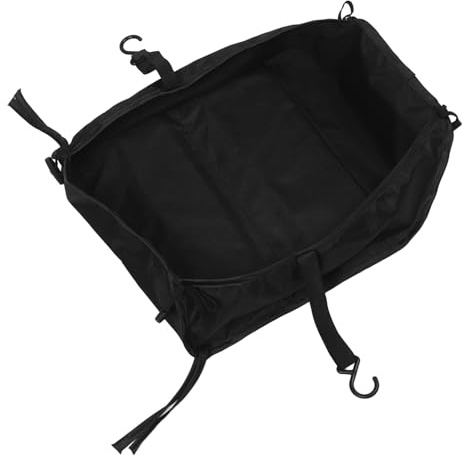 KOMBIUDA Cesta Inferior para Cochecito de Tela Oxford, Doble Panel, Espaciosa y Resistente para Almacenamiento Debajo del Cochecito, Organizador de Malla para Pañales, Biberones y Compras