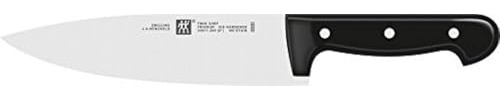 ZWILLING Santoku Knife, Blade length: 18 cm, Large blade, Special stainless steel/Plastic handle, Twin Chef, Silver/Black