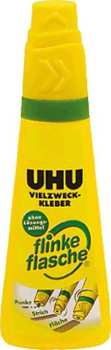 12x UHU® 46370 VIELZWECKKLEBER flinke flasche ReNATURE ohne Lösungsmittel 100 g