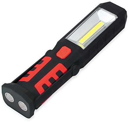 Luz de Trabajo Linterna 3W COB+1W LED Manos Libres Linterna Magnética Flexible Rotación de 180 Grados para Mecánicos DIY Boating Campaña Pescar en Noche