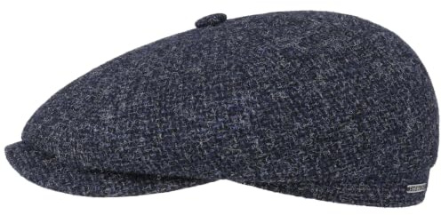 Stetson Hatteras Shetland Flat Cap Wool Men Autumn Winter Cotton Lining