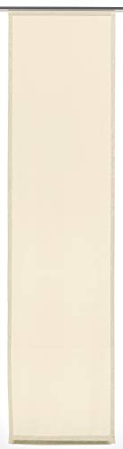 Gardinia Flächenvorhang Basic (1 Stück), Schiebegardine, Lichtdurchlässig, Stoff Waschbar, Beige, 60 x 245 cm (BxH) 32490