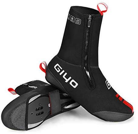 PLATTBK Couvre Chaussure pour Velo,Surchaussure VTT de Hiver étanches Coupe Vent,sur Chaussure Velo Route au Chaud et Confort Réfléchissant (x_l)