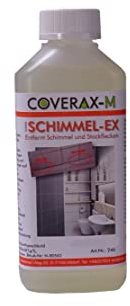Schimmel -Ex - DAS ORIGINAL, Schimmelspray mit Aktivchlor, Schimmelentferner, Schwarzschimmel-Entferner, Silikonfugenreiniger extra stark, Flasche á 1 Liter