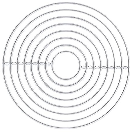 Circle Cutter Die Cutting Machines,Circle Cutting Dies for Card Making,Circles Metal Die Cuts Stencils Carbon Steel Embossing Paper Cutting Dies Stencils for DIY Scrapbooking Album Card Making