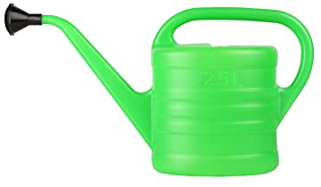 Garronda Annaffiatoio di plastica per Il Giardino Annaffiatoio Verde per Piante da Interni ed Esterni GD-0044 (Verde, 2,5 Litri)