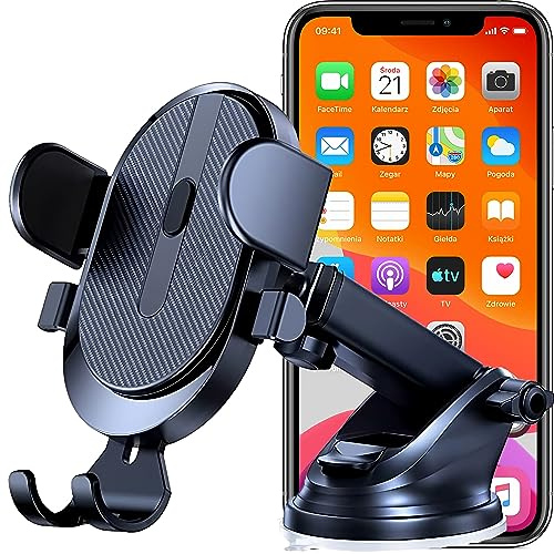 Retoo Handyhalterung Auto mit Saugnapf für Armaturenbrett, Windschutzscheibe, Schreibtisch, Universal KFZ Handyhalter 360-Grad-Drehung, Kompatibel mit Allen Smartphones 4-8 Zoll