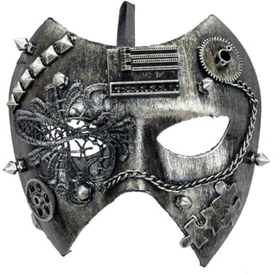 Horror-Shop Dark Ruler Cyberpunk Halbmaske