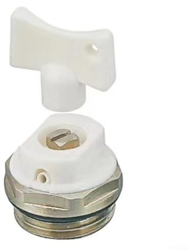 Feegow Radiator Air Bleeder Blank Cap Set - 1/2 Manual Radiator AIR Vent Bleed Valve Kit - Air Vent Radiator Bleed Valve & Blanking (5PCS)