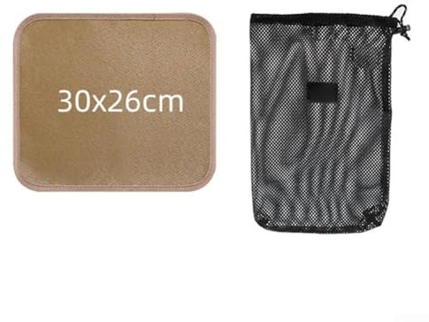 Alfombrilla de barbacoa al aire libre, resistente al calor, alfombrilla de barbacoa al aire libre, almohadilla de mesa de camping resistente al aceite, protector de parrilla para patio de cubierta (S)