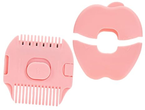 POPETPOP Peigne en Métal et Plastique Facile à Transporter Portable Coupe-cheveux Design Unique de Pomme pour Garçon et Filles pour Tailler les Cheveux Fins de Bébé