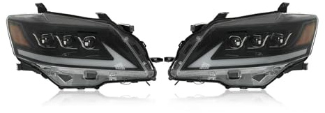 PaCsci Faros Delanteros Para Toyota Para Camry 6th 2009-2014 Faro LED Proyector Cabeza Lámpara Luz De Circulación Diurna Faro Delantero Coche