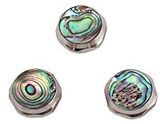 Alnicov Accesorios para trompeta - Cáscara de abulón - 3 botones de dedo - Pieza de reparación - Instrumento musical - Herramienta de trompeta