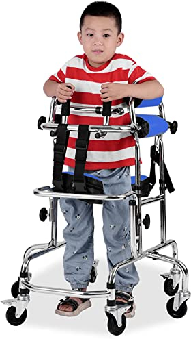 Gehhilfe, Gehhilfe für Kinder mit Zerebralparese, höhenverstellbare Kindergehhilfe für Kinder mit Zerebralparese, Kinder-Rehabilitationsrollator