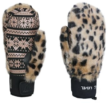 Level Siberian Mitt - Moffole Sci Donna, Guanti Donna Invernali Traspiranti, Protettivi e Impermeabili, Guanti Termici da Neve con Polsino, Abbigliamento Neve Donna Ideale per la Stagione Fredda