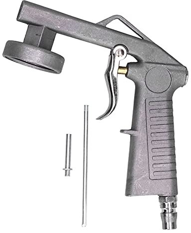 lvifloae Pistola per sabbiatura Pistola per disincrostazione con adattatore rapido aria per cabina di sabbiatura Pistola per sabbiatura in alluminio per texturizzazione Pistola a