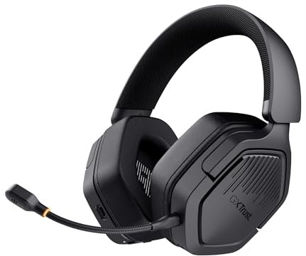 Trust GXT 1493 Ravox Casque Gaming sans Fil Bluetooth + 2.4 GHz pour PS5 PS4 Switch PC Xbox Mobile, Pilotes 50mm, Batterie 70 Heures, Faible Latence, Casque Gamer Over-Ear avec Microphone, Noir