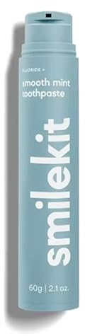 Smilekit smaksatt tandkräm | Flourie-tandkräm | Blekande tandkräm | 6 otroliga smaker | Tandläkargodkänd | Premium oral hygenin | Hälsosamt tandkött (en storlek, slät mynt)