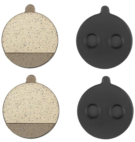 Greacesrio 2 Pares Pastillas de Freno para Patinete eléctrico, KUGOO M4/M4 Pro Bicicletas Patines de Freno Semi-Metálicos, Piezas de Repuesto de Freno de Disco de Metal y Resina (4 pcs)