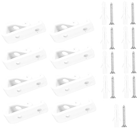 EXQUIMEUBLE 8pcs Curtain Safety Hooks for Window Blinds Roller Chain Fixing Clips Blinds Roller Tensioners for Vertical and Roman Shades Easy to Install