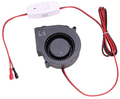 Soplador Resistente De 12V 2.94A 7000RPM Con Interruptores Para Ventilación Parrilla Impresora Enfriamiento Ventilador Con Rodamiento Bolas Velocidad Soplador Resistente Para Parrilla