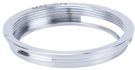 ZASCHMOY Adattatore per Obiettivo Fotocamera per Obiettivo M42 su Anello Adattatore per Attacco CY per Fotocamere e Yashica - Costruzione in Rame Premium Connessione Stabile