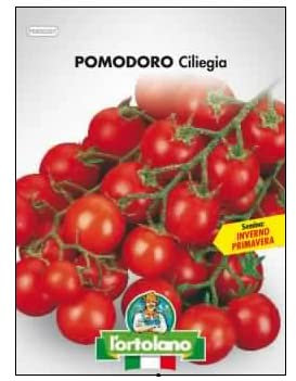 Sementi orticole di qualità l'ortolano in busta termosaldata (160 varietà) (POMODORO CILIEGIA)