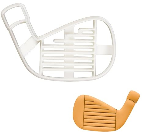 BAKERLOGY Golfschläger Eisen Ausstecher - Detailliertes Keksausstecher Design zum Backen und Basteln, ideal auf Fondant, Teig, Ton
