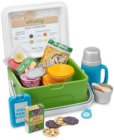Melissa & Doug 40800 Let's Explore Camp Cooler Set | Låtsaslek | 3+ | Present till pojke eller flicka