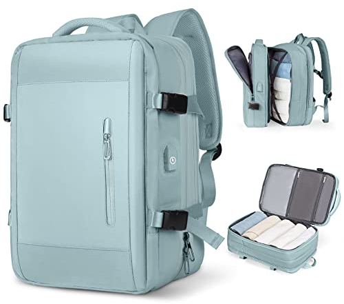 SZLX Zaino Ryanair 40x20x25 Bagaglio a Mano Donna Zaino da Viaggio con Porta USB Borse da Cabina per Easyjet 45x36x20 Zaino per Computer Portatile Impermeabile Borsa Viaggio Uomo Travel Backpack Blu