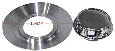 NinWelly jfqm 1 Stück 144 mm 154 mm 163 mm DREI Größen Aluminium Auto Emblem Logo Radmitte Nabe Felgenkappen Abdeckung Separates Teil passend for Mercedes Benz (Color : Sliver154-1pc)
