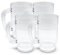 DOJA Barcelona | Jarra de Cerveza de Plastico | 1 L | Pack 4 | Jarras de Cerveza de Policarbonato | Vasos de Cerveza de Plastico Duro Reutilizable | Jarra Plastico para Cerveza Artesanal