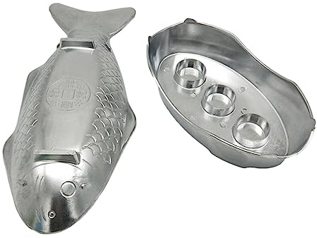 ROCKIA Hot Pot Set Fischteller – Aluminium Großes Hot Pot Set Thai Stil Fischplatte Form | Fisch Servierplatte für Ofen, Grill, Camping, drinnen und draußen