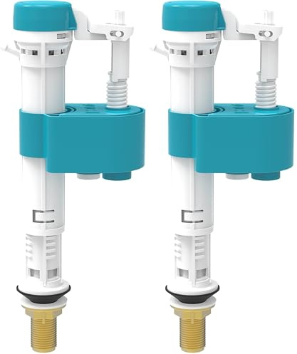 VeeBath Pro Bottom Entry Float Flush Cistern Valve Fill Valve 1/2 Brass Inlet (Pack of 2)