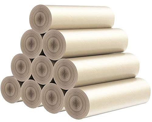 Biwwubik Lot de 200 petits poubelle recyclés pour chambre à coucher, maison, bureau, poubelle à déchets (doré)
