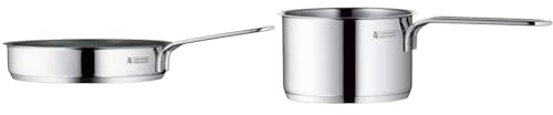 WMF Mini Bratpfanne beschichtet klein 18 cm & Mini Stielkasserolle 10cm, klein, ohne Deckel, kleiner Topf Induktion 0,5l
