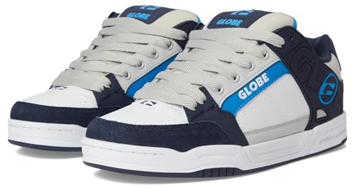 Globe Men's Tilt skateboard sko, Blå tung vit, 42.5 EU