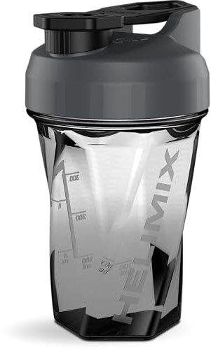 Helimix 2.0 Vortex Eiweiß Shaker Flasche, 500 ml (20 oz) - Portabler Shake Becher für Protein Shake & Smoothie - Keine Mixkugel, Schneebesen oder Klumpen - Fitness Shaker Spülmaschinenfest & BPA-frei