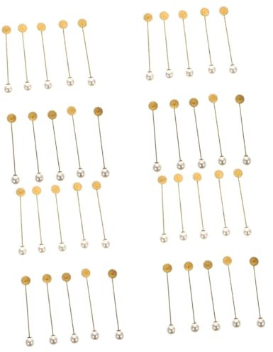 KONTONTY 40pièces Épingle à Broche De Épingles Longues Pour Vêtements Accessoires Élégants Broches Simulée Pour Châles Et Cardigans