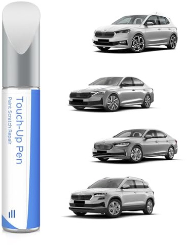 8E8E /A7W Brillant Silber Metallic Lackstift Kompatibel mit Skoda Exakte Übereinstimmung für Chips und Kratzer
