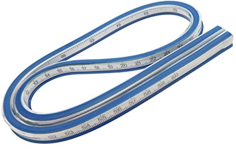 DIYEAH Kurvenlineal Flexibles Maßband Aus Zeichenlineal Mit Erhöhten Kanten Für Präzise Messungen Und Zeichnungen Für Schneiderei Und Handwerk