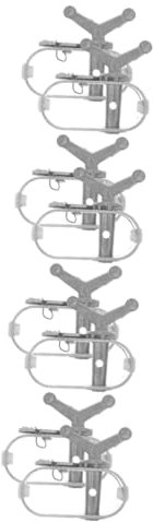 BESPORTBLE 4 Sätze Drahtspanner Schwimmbad Kabel Drahtseil Kabelspanner Für Poolabdeckungen Poolabdeckung Winde Kleine Winde Drahtseilspanner Mini-Winde A3 Stahl Silver 2 Stück * 4