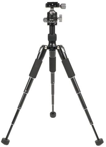 Kamera Stativ 360 Grad Ball Kopfhöhe Einstellbares Leichtes Tragbares Stativ mit Telefonclip für die Reisefotografie