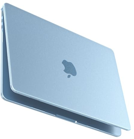 BlueSwan für MacBook Air M5 13 Zoll Hülle M4 M3 M2,Himmelblau Transluzent | Ultradünne Hartschale Schutzhülle,Fingerabdruckfest,Kompatibel mit Mac Book Air 13,6A3449 A3240 A3113 A2681 2026-2022