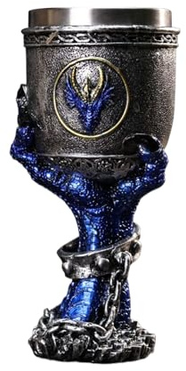 Générique Calice Griffe Dragon Gothique – Coupe Crâne, Tasse Médiévale Fantaisie Pour Vin, Bière Et Whisky | Cadeau Décoration Bar Halloween