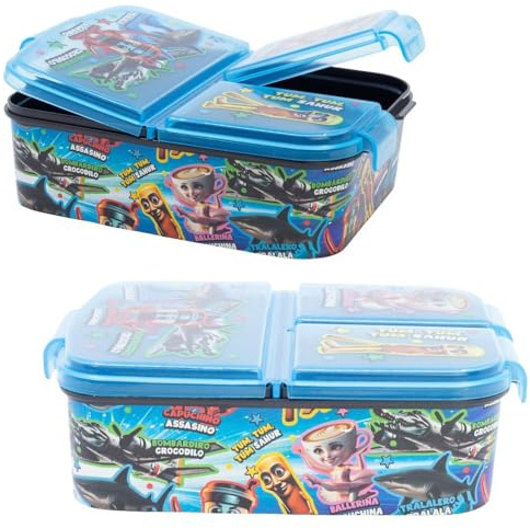 STOR Pokémon Matlåda Barn 3 Fack 2156ml - BPA-fri Lunchbox Skola Förskola Barnmatlåda med Fack