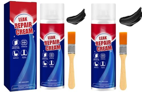 Leak Repair Cream Spray, 2 Pcs 100ML Spray Sellador Impermeable Reparador De Fugas, Sprays Impermeabilizante, Selladors Fugas Agua, Sprays Sellador Impermeable Relleno Para Techos Tuberías Grietas